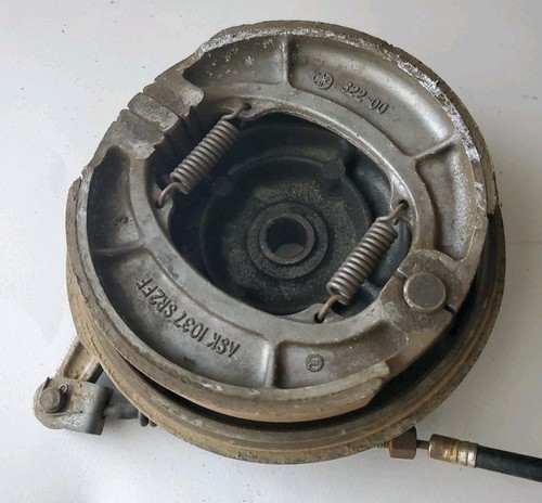 1977 YAMAHA YZ125 FRONT WHEEL BRAKE HUB D.I.D. RIM BACKING PLATE AXLE - Picture 8 of 21