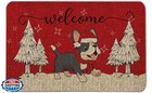 QIONG MENG French Bulldog Door Mat 17x27 Outdoor Rug - Farmhouse Decor