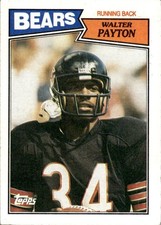 1987 TOPPS WALTER PAYTON 46 NRMT FOOTBALL CHICAGO BEARS