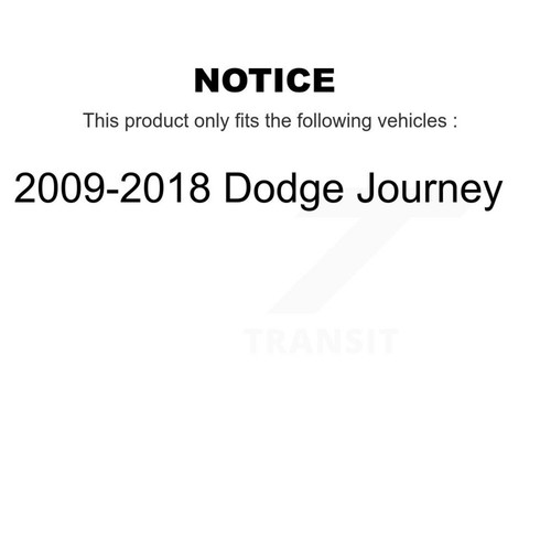 Front Wheel Bearing And Tie Rod End Kit For 2009-2018 Dodge Journey K77-100133 - Picture 2 of 2