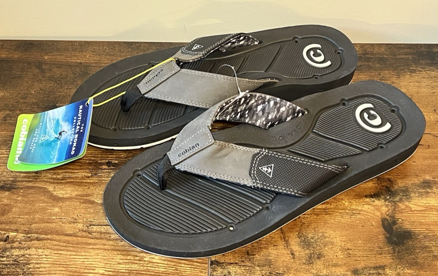 Cobian Men's Black Draino 3 Sandals Size 13 Flip Flops