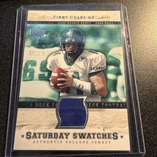 2005 Upper Deck Rookie Debut Saturday Swatches Timmy Chang #SA-TC RC