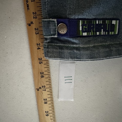 "Jeans Girbaud Marithe Francois 31 años 90/Y2k pierna ancha holgados hip hop bordados 34""" - Imagen 10 de 13