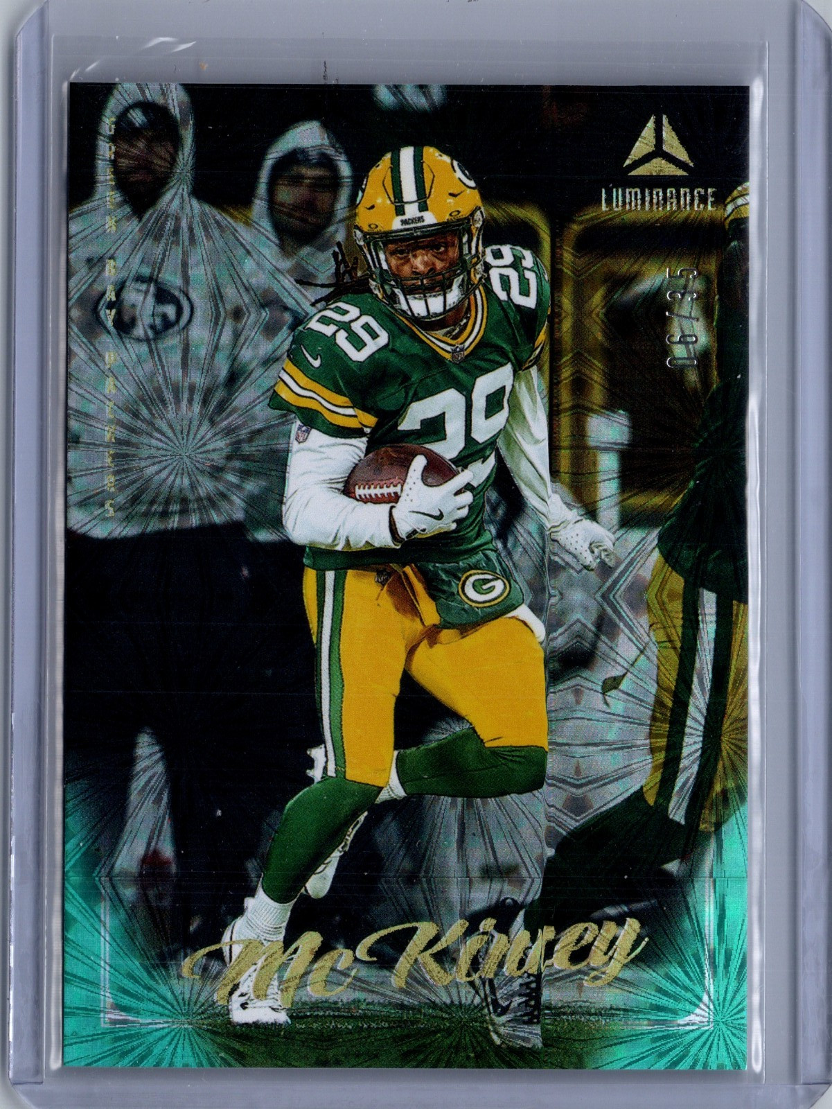 2025 Panini Luminance - Xavier McKinney #74 Teal 6/35