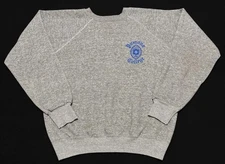 Vintage 60s 70s Pomona College Gray Crewneck Sweatshirt Long Sleeve Size XS