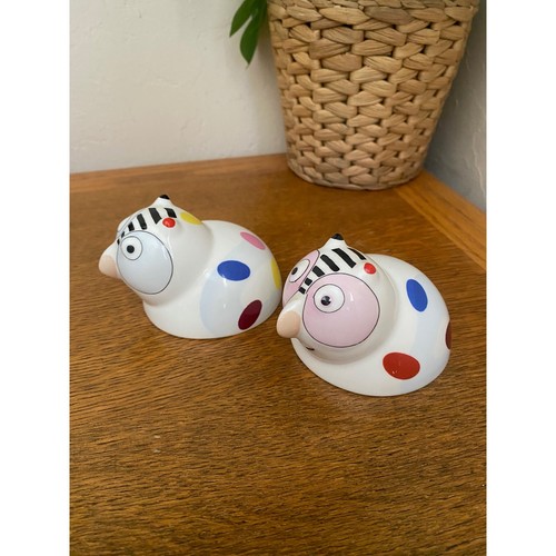 Villeroy & Boch Salt & Pepper Owl Animal Park Stamped Fine Porcelain Cruet Set