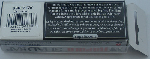 Rapala SSR7CW 7cm Seicht Shadrap 7.4ml Flusskrebs - Bild 2 von 2