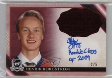 2018 The Cup Rookie Class of 2019 Red Foil /5 Henrik Borgstrom #2019-HB Auto RC