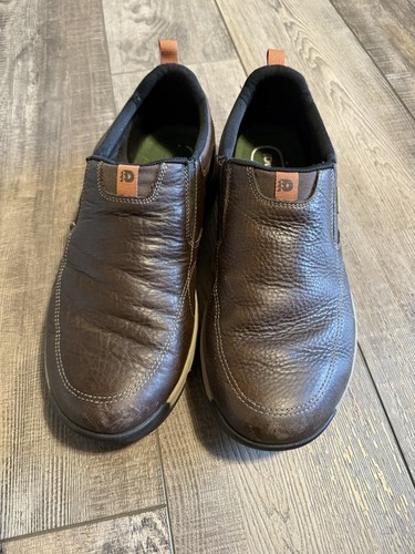 Dunham Glastonbury scarpe slip on impermeabili marroni da uomo taglia 12 - Foto 2 di 7