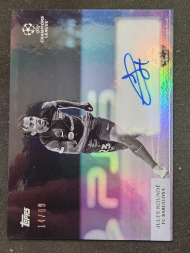 Jules Kounde /99 Auto Topps Simplicidad 23/24 FC Barcelona