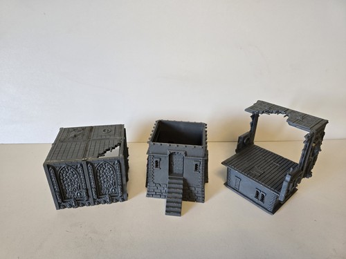 Warhammer 40k GW Terreno de Construcción en Ruinas Plástico Fuera de Uso Sector Imperialis - Imagen 2 de 3