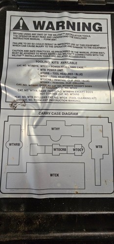 USED, BURNDY WEJTAP INSTALLATION TOOL KIT, FAST SHIPPING - Picture 5 of 23