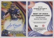2024 Bowman U Best of Yellow Refractor /75 Eugene Wilson III #BOA-EW Auto