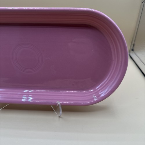 Fiesta Ware Rosa Brot Tablett Servierplatte, 12” x 5,75” Hergestellt in den USA Guter Zustand - Bild 3 von 8