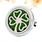 Four Leaf Grass Clip Style Car Perfume Base Round Aromatherapy Solid Perfume