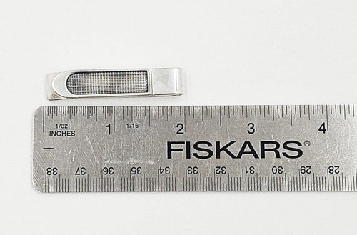 Designer Money Clip For Men's in 14K White Gold Over Sz-2"L x .4"W x .25" Thick - Picture 4 of 6