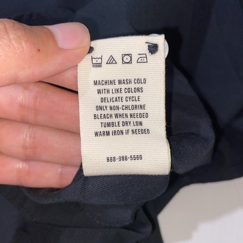 Buck Mason Long Sleeve Button Up Shirt Men’s Size Small Black - Picture 5 of 7