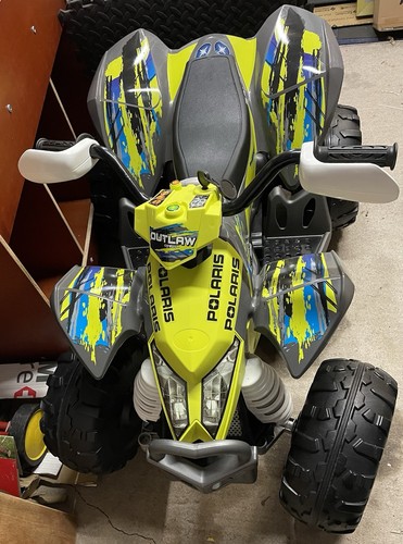 Peg Perego POLARIS Outlaw Citrus. 12V Elektro Quad. Leider ohne Akku/Ladegerät