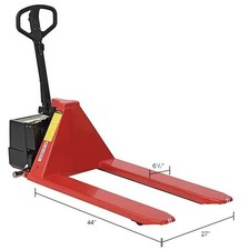 Battery Powered High-Lift Skid Truck, 3300 lb. Capacity, 27"W x 44"L Forks