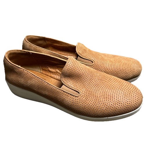Fitflop Supercomff F-Pop Perf Nubuck Patines Zapatos sin cordones para mujer 8,5 perforados - Imagen 3 de 10