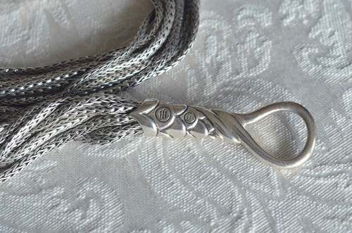John Hardy Naga Sterling Silver Spinel Necklace - Picture 5 of 8