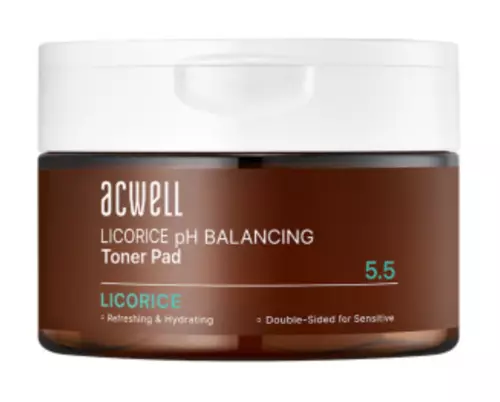 acwell Licorice pH Balancing Toner Pad 70Pads Moisturizing Calming K-Beauty