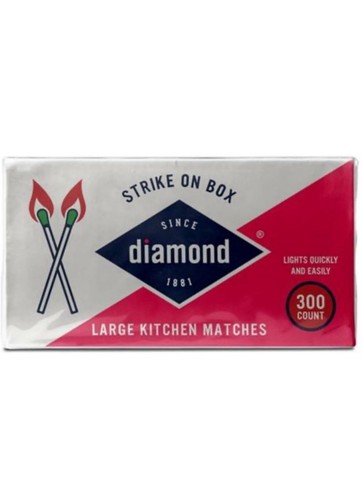 2 PACK - Strike On Box 600 Total LARGE Wood Kitchen MATCHES Green Tip DIAMOND G - Picture 2 of 4