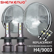Pair 7inch Round LED Headlights Hi/Lo Beam For Datsun 280ZX/240Z/260Z/280Z