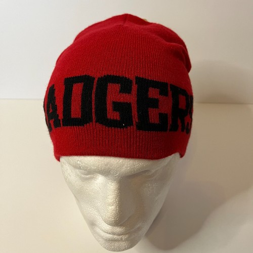 Wisconsin Badgers Strick Winter Mütze Beanie Strumpf Mütze Neu mit Etikett - Bild 5 von 6