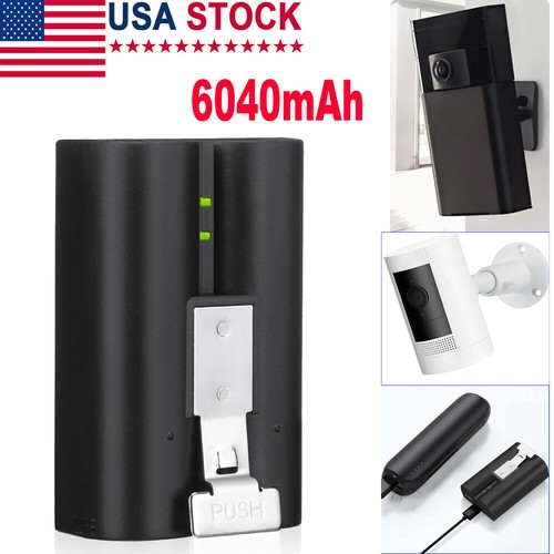 Rechargeable Battery Pack Quick Release For Ring Video Doorbell 2 &Spotlight Cam