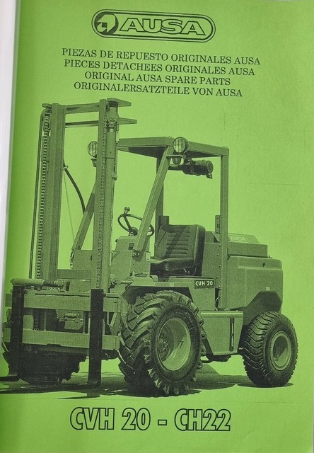 Ausa Original Spare Parts Book + Operation And Maintenance - Geländestapler Ausa Original Spare Parts Book + Operation And Maintenance - Geländestapler
