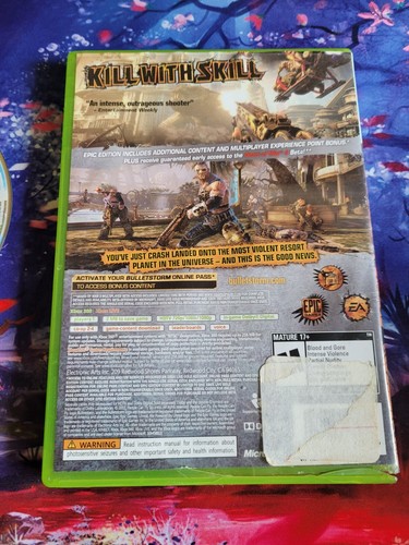 Bulletstorm : Epic Edition (Microsoft Xbox 360) Used / Tested - Picture 2 of 4