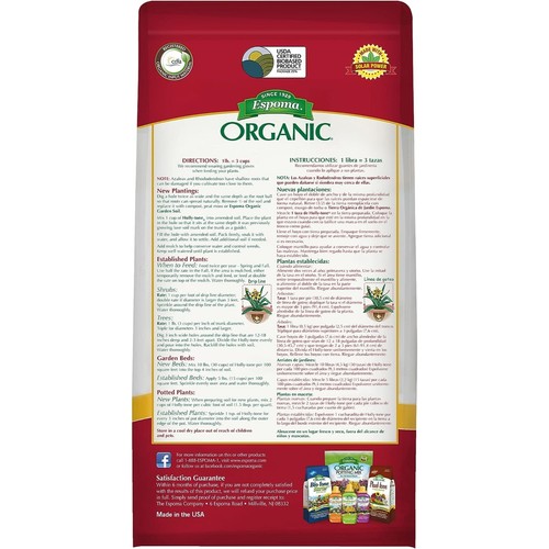 Espoma Organic Holly-tone Evergreen & Azalea Food for Acid Loving Plants, 36lbs - Picture 2 of 8