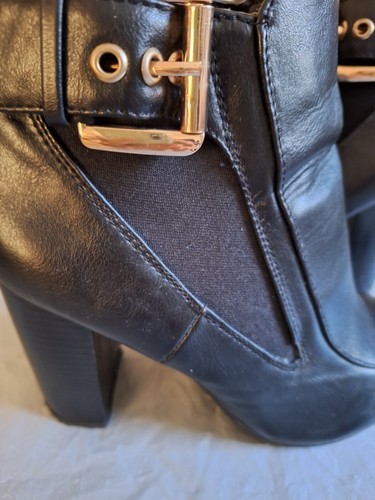 Womens "shoe box" Black ankle boots, Size 6, used, See full description - Picture 4 of 17