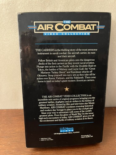 The Air Combat Video Collection VHS THE CARRIERS Naval Combat 1989 Video - Picture 2 of 6