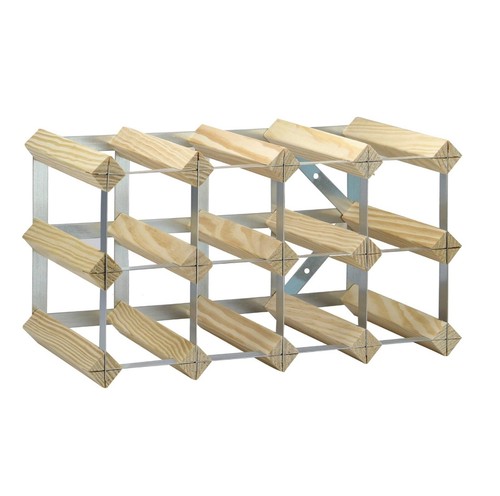 Weinregal für 10-12 Flaschen freistehender Spirituosen- & Sektflaschenhalter - Bild 6 von 9