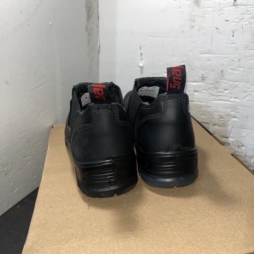Snap On Tools Shoes Work Boots Mens 7 Black Leather 4” Slip On Soft Toe New - Picture 2 of 4