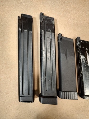 Lot Of 6, Airsoft Green Gas Pistol Blowback Extended Magazines, Ships Next Day - Picture 2 of 18