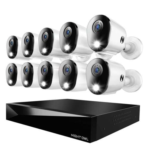 2-Way Audio 20 Channel DVR Security System with 2TB Hard Drive and 10 Wired 4K D