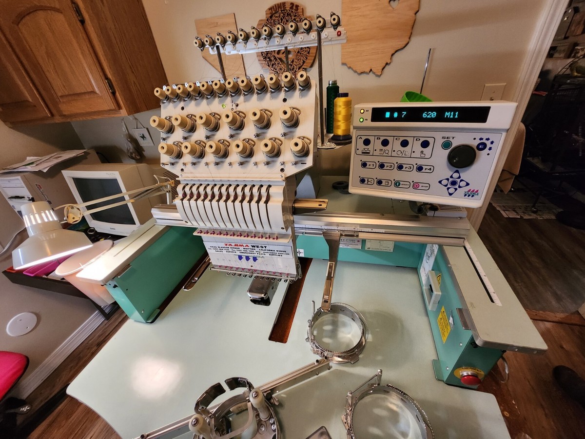 Tajima Embroidery Machine Cap Hat Driver Hoop Wide TMEX