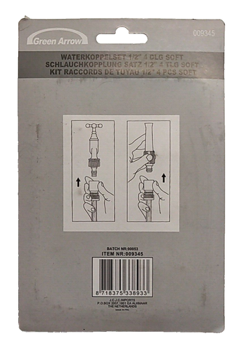 Benson Wasseranschluss Set mit Sprühpistole - 1/2" Adapter, 4-teilig - Bild 2 von 2
