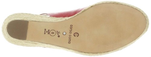 Corso Como Ellis Red Leather Espadrille Sandal 11 - Picture 7 of 7
