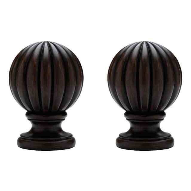 2 25 Parchment Reeded Wood Pole Select Drapery Hardware Traverse