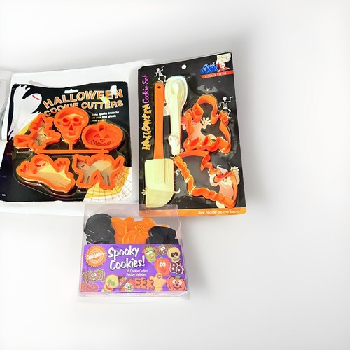 Wilton 1993 Ensar 891 And Good Cook 24873 Halloween Cookie Cutters Unused - Picture 1 of 14