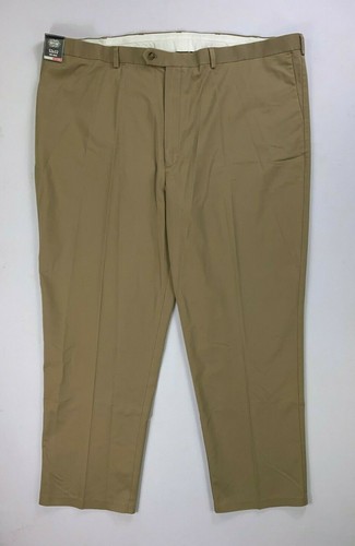 Men's Roundtree & Yorke Travelsmart Classic Fit Big Tall Man FLAT Front Pants - Picture 6 of 9