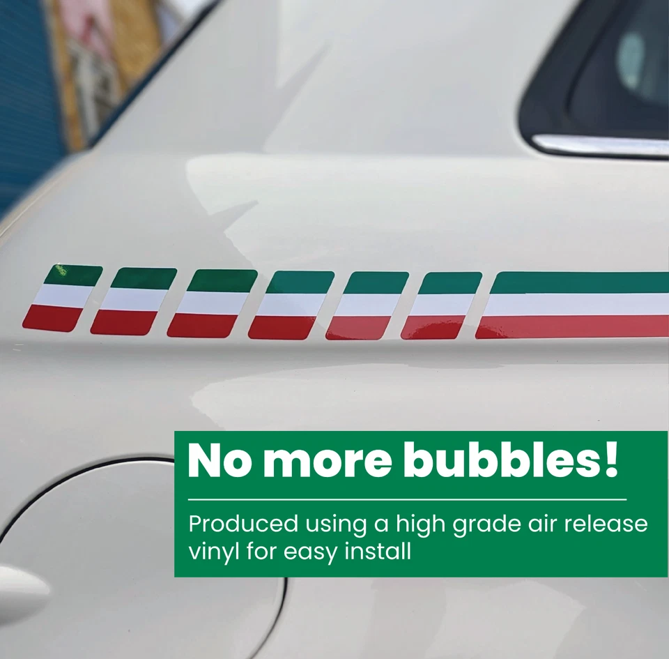 Kit vinilo rayas italiano Fiat 500 Foto 3 de 4