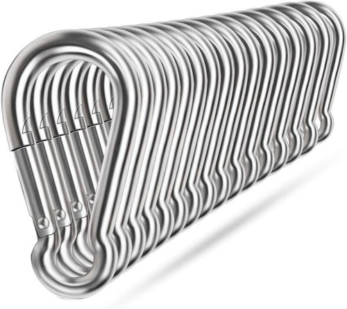 Durable Pear-Shaped 304 Stainless Steel Snap Hooks - Quick Attach Connector Set - Picture 3 of 9