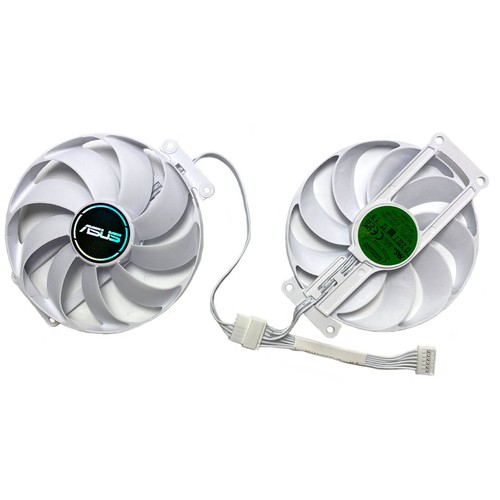 90MM Graphics Card Cooling Fan for ASUS RTX3060ti GDDR6X 8GB DUAL WHITE OC - Afbeelding 16 van 16