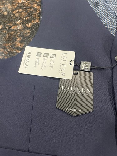 Neu Lauren Ralph Lauren Herren klassische Anzugweste Large neu mit Etikett Ultraflex Einzelhandel $ 95 - Bild 5 von 9