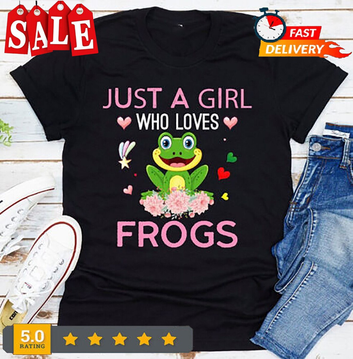 Just A Girl Who Loves Frogs Gift T Shirt For Women And Girls Just A Girl Who Loves Frogs Gift T Shirt For Women And Girls